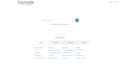 Desktop Screenshot of coursade.com